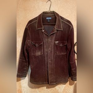 Faux suede Kenneth Cole jacket -brown